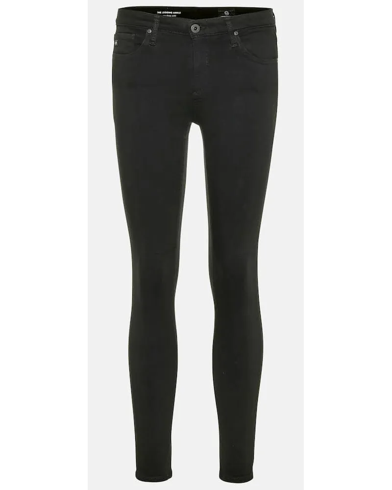 Adriano Goldschmied Skinny Jeans The Legging Ankle Schwarz