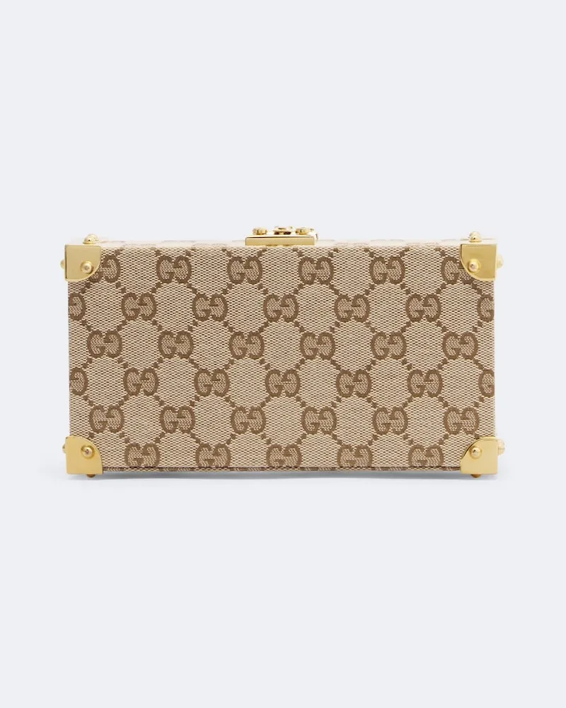 Gucci Clutch Evening Mini aus GG Canvas Beige
