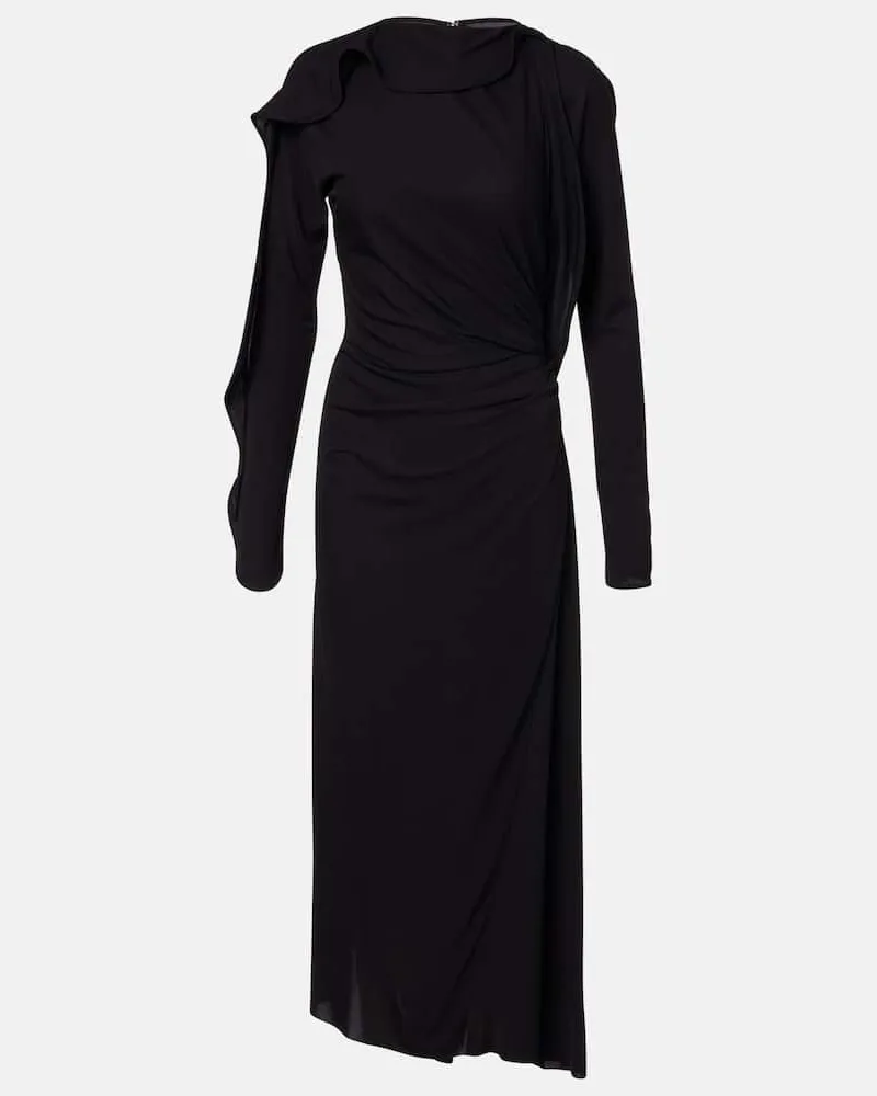 Victoria Beckham Maxikleid aus Jersey Schwarz
