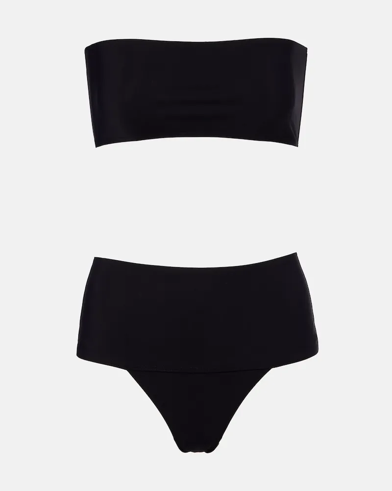 Alaïa Alaïa Bikini aus Jersey Schwarz