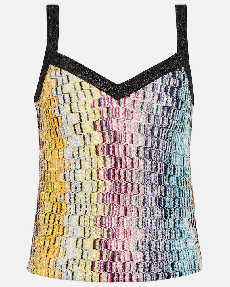 Missoni Top aus Jacquard-Strick Multicolor