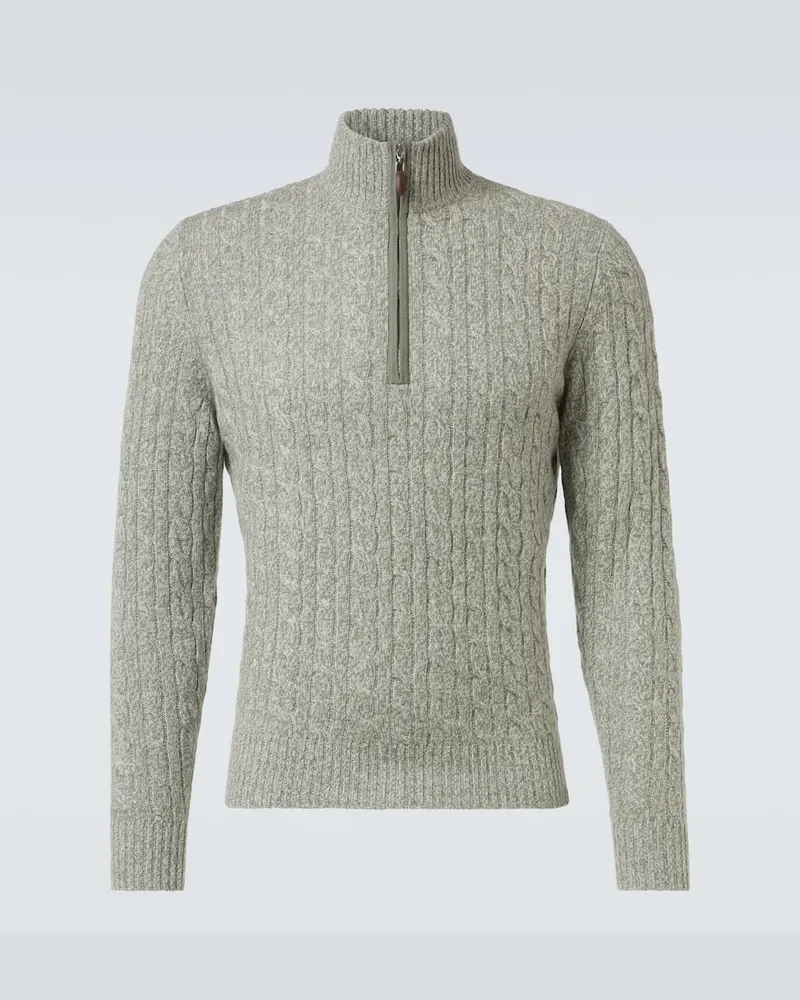 arch4 Pullover Thames aus Kaschmir Grün