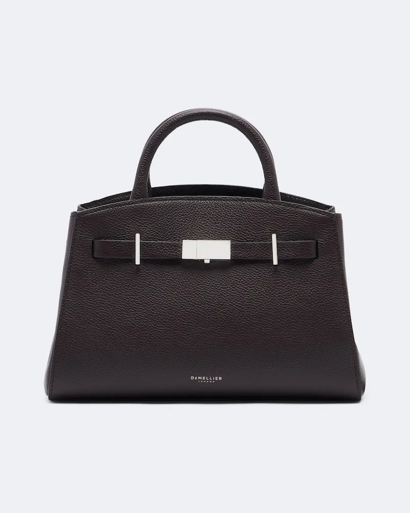 DeMELLIER Henkeltasche Hudson Small aus Leder Burgunderrot