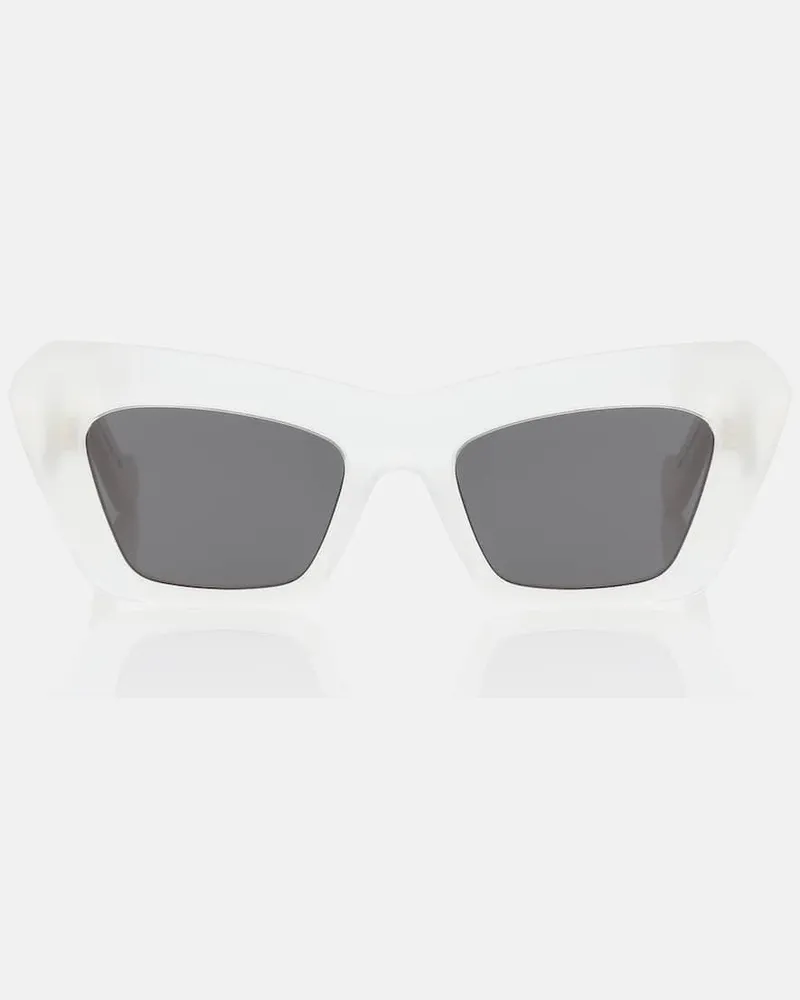 Loewe Cat-Eye-Sonnenbrille Anagram Weiß