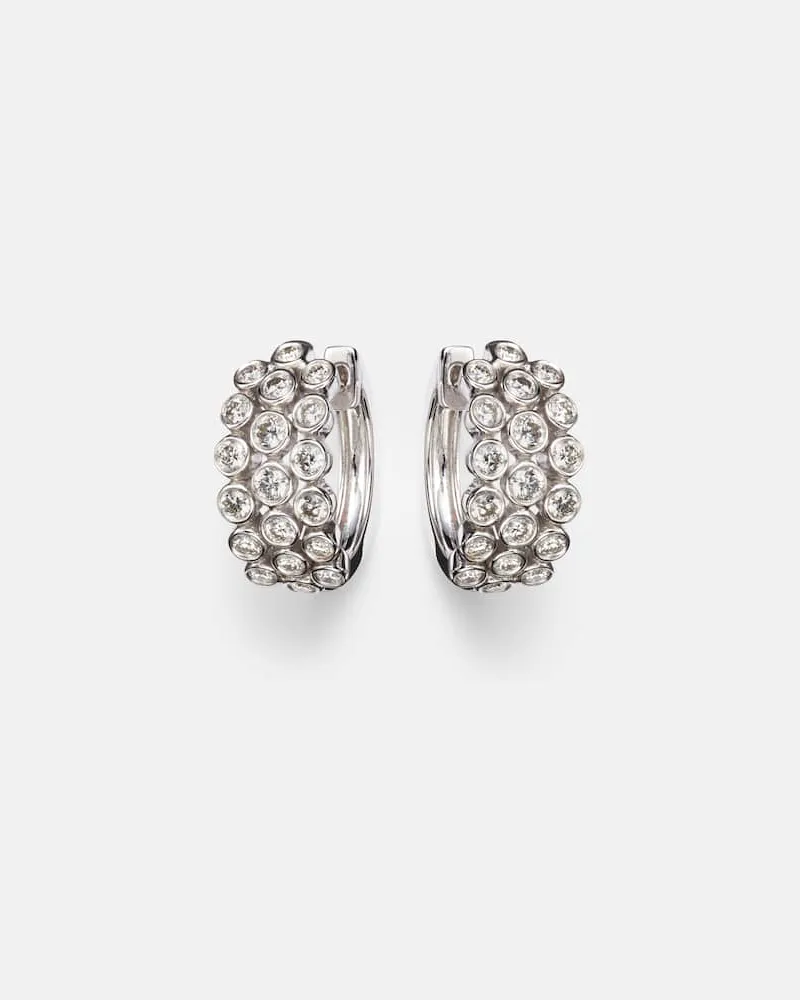 ANITA KO Ohrringe Three Row aus 18kt WeiÃgold mit Diamanten Silber