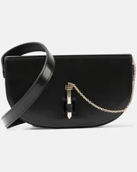 Aquazzura Schultertasche Tribeca aus Leder Schwarz