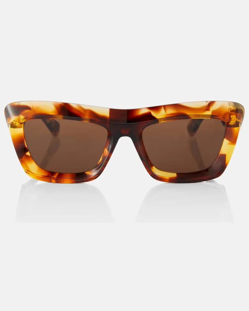 Bottega Veneta Eckige Sonnenbrille Scoop Braun