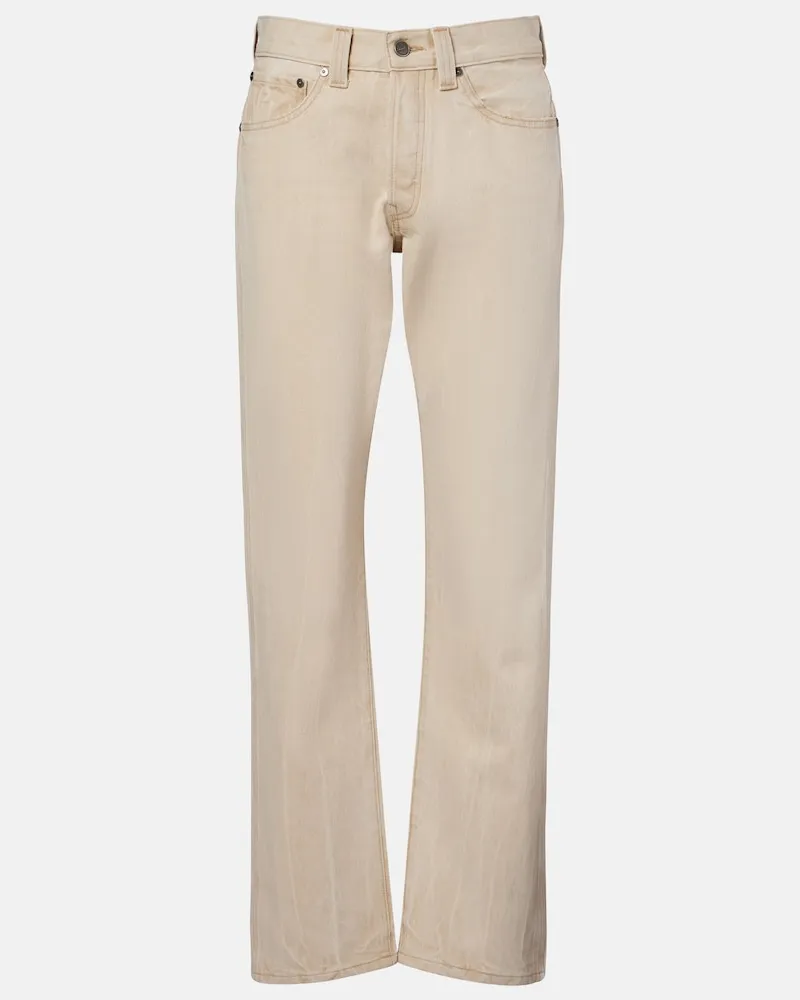 KHAITE Straight Jeans Callum Beige
