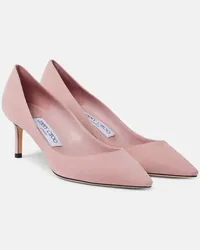 Jimmy Choo Pumps Romy 60 aus Veloursleder Pink