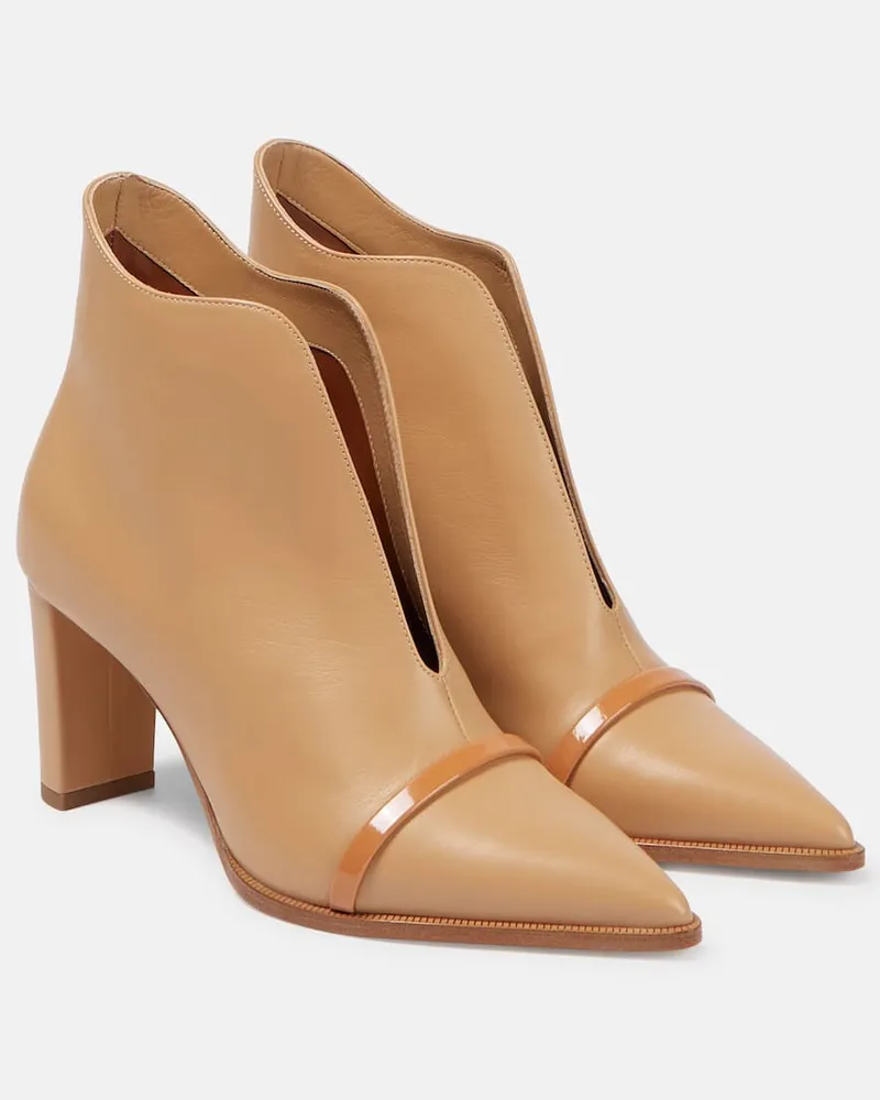Malone Souliers Ankle Boots Clara aus Leder Beige