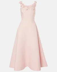 Valentino Garavani Midikleid aus Crepe Couture Pink