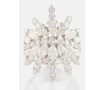 Ring aus 18kt Weissgold mit Diamanten