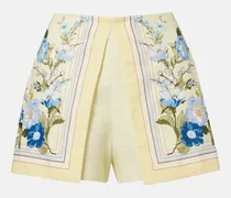 Shorts aus Leinen und Baumwolle