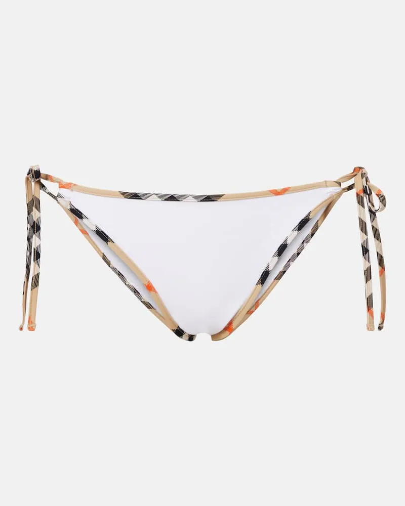 Burberry Bikini-Höschen zum Binden Weiß