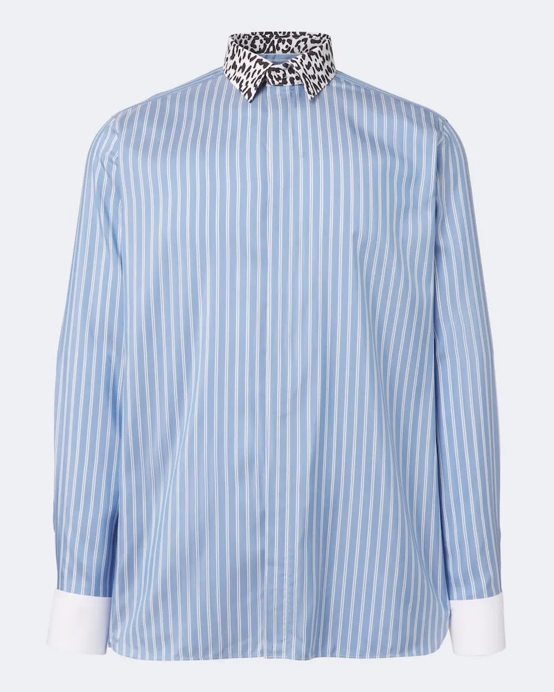 Tom Ford Hemd aus Seide Blau