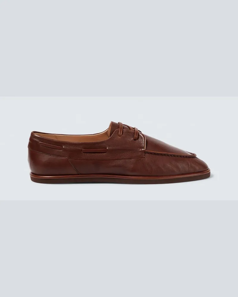 AURALEE Segelschuhe aus Leder Braun