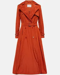 Max Mara Trenchcoat Tubinga aus Taft Orange