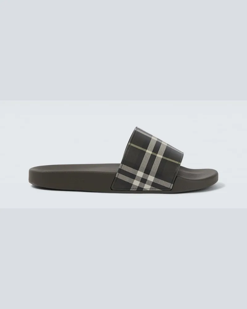 Burberry Pantoletten Burberry Check Grau