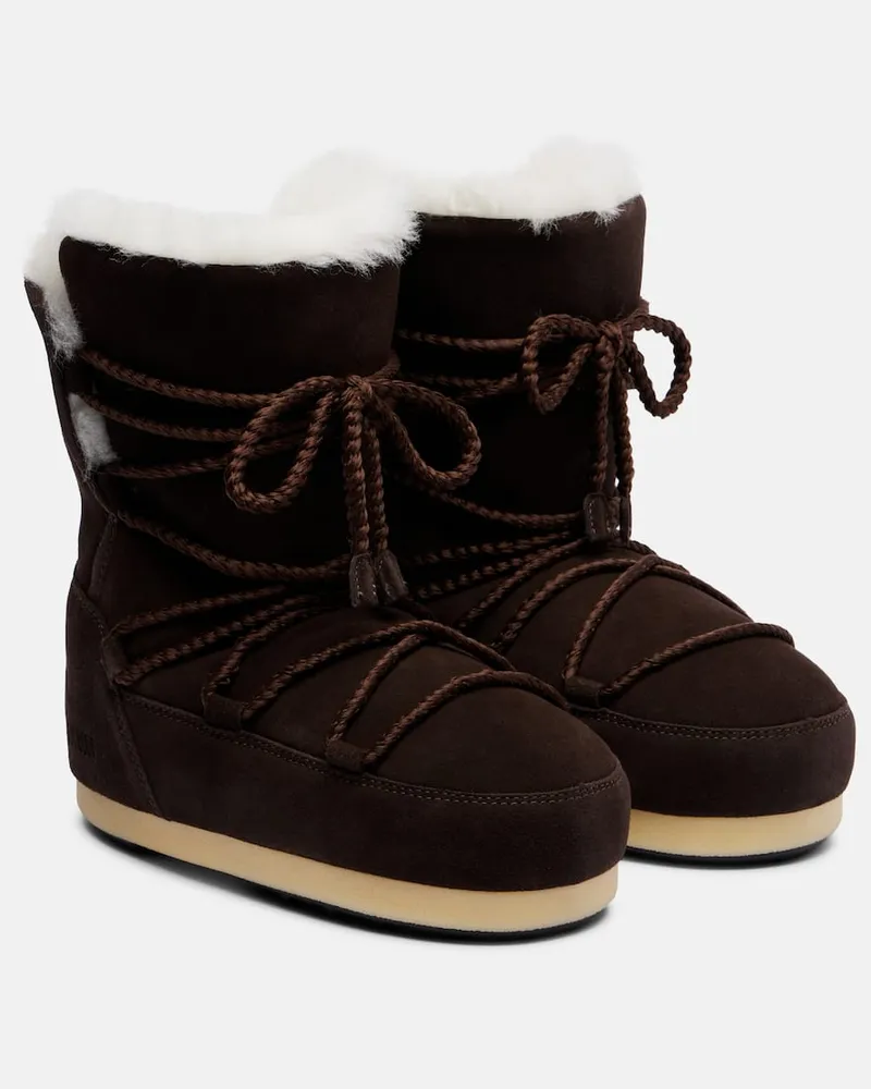 Moon Boot Schneestiefel EVX mit Shearling Braun