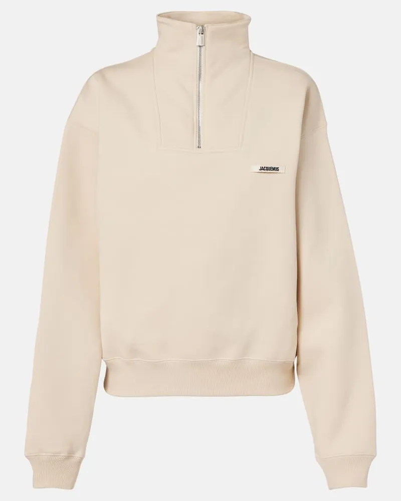 Jacquemus Sweatshirt aus Baumwoll-Jersey Beige