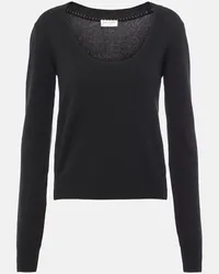 Saint Laurent Pullover aus Wolle Schwarz