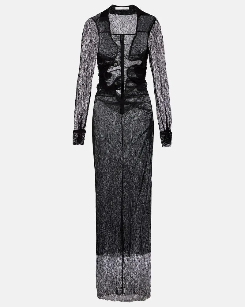 Christopher Esber Robe Venus aus Spitze Schwarz