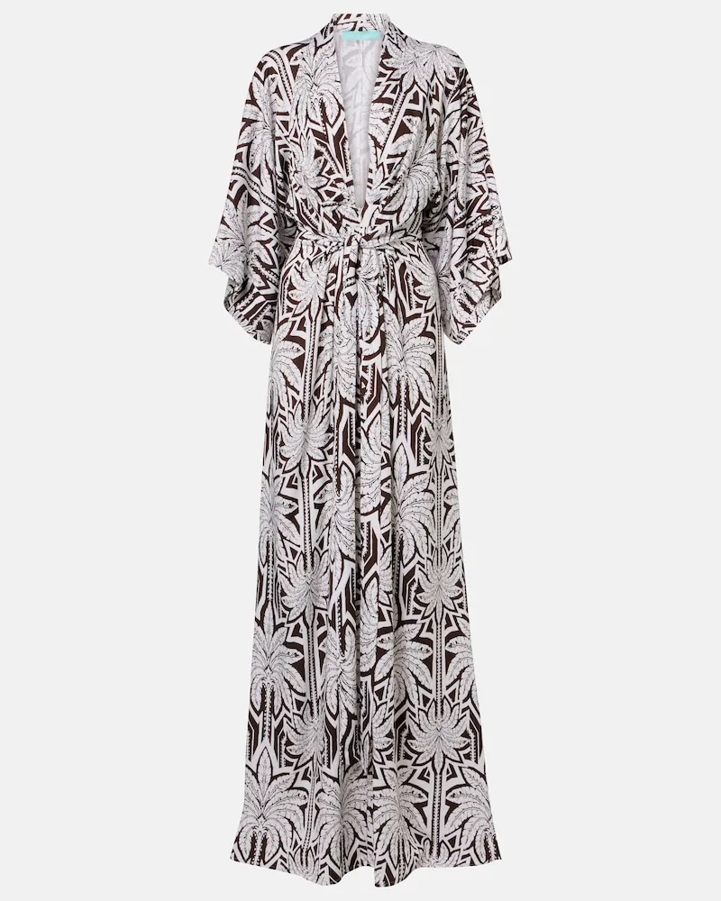 Melissa Odabash Bedrucktes Maxikleid Eloise Braun