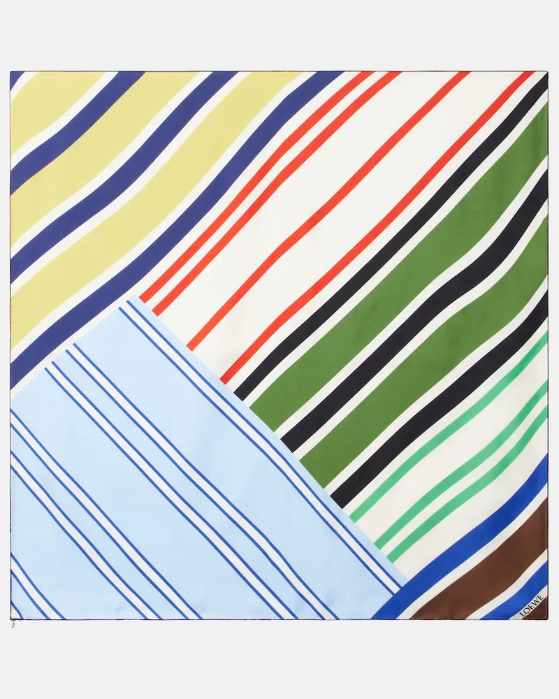Loewe Tuch aus Seiden-Twill Multicolor