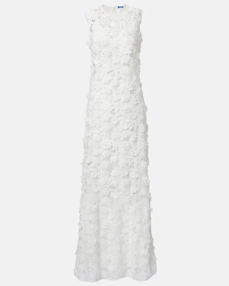 LEO LIN Maxikleid Eva Weiß