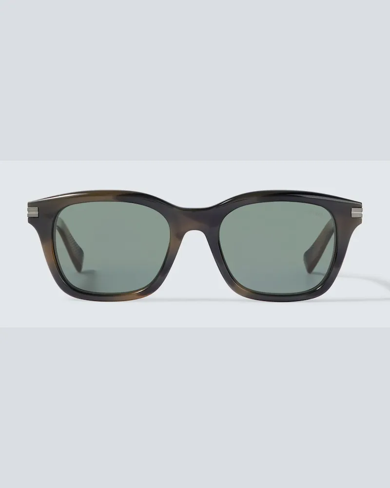 Ermenegildo Zegna Eckige Sonnenbrille Grün