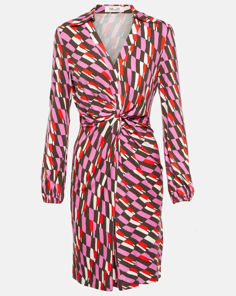Diane von Furstenberg Bedrucktes Minikleid Multicolor