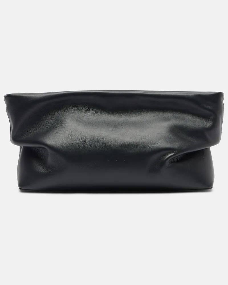Aesther Ekme Clutch Nina Medium aus Leder Schwarz