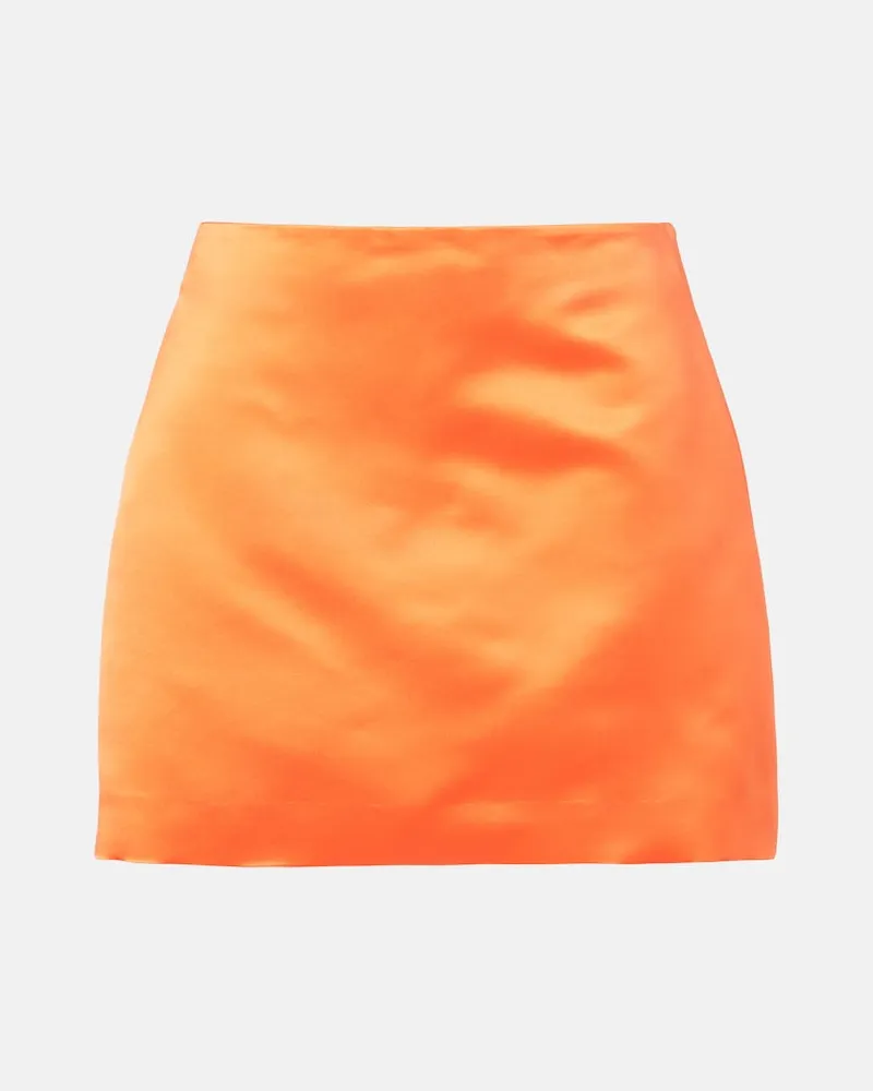Lisa Yang Minirock aus Seidensatin Orange