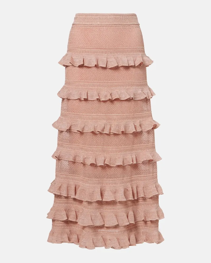 Zimmermann Midirock Rebellion aus Strick Rosa