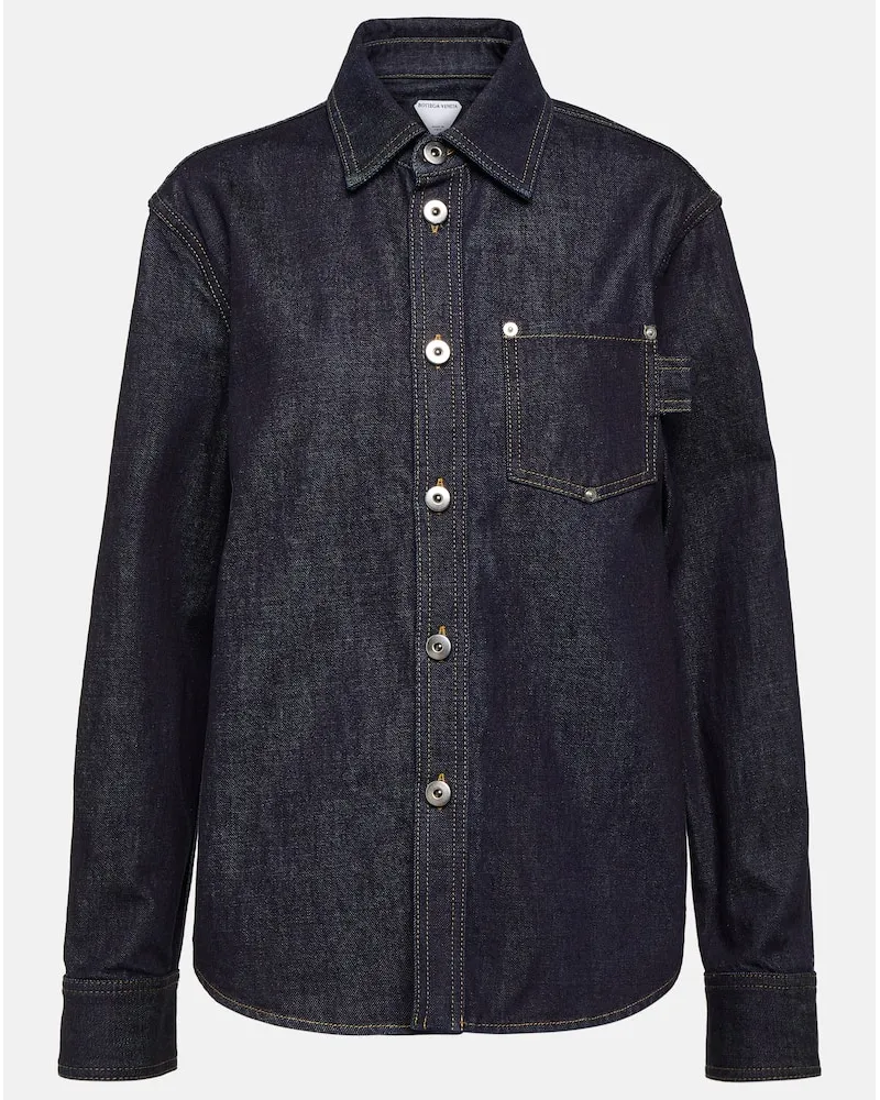Bottega Veneta Jeanshemd Blau