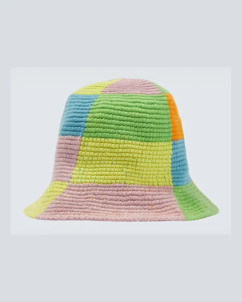 The Elder Statesman Hut aus Kaschmir Multicolor