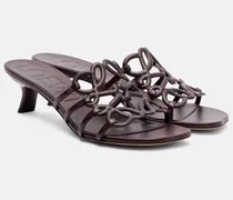 Pantoletten Petal Anagram 45 aus Leder