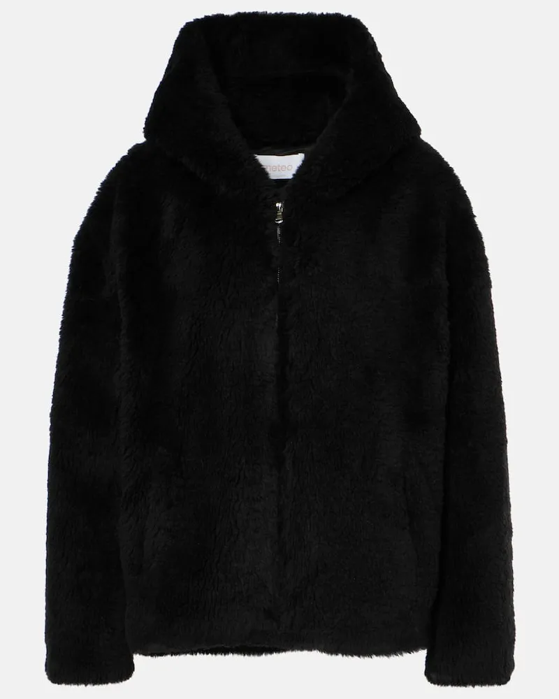Yves Salomon Jacke aus Wolle Schwarz