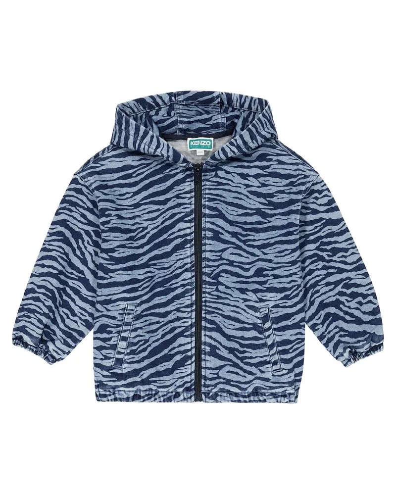 Kenzo Jacke aus einem Baumwollgemisch Blau