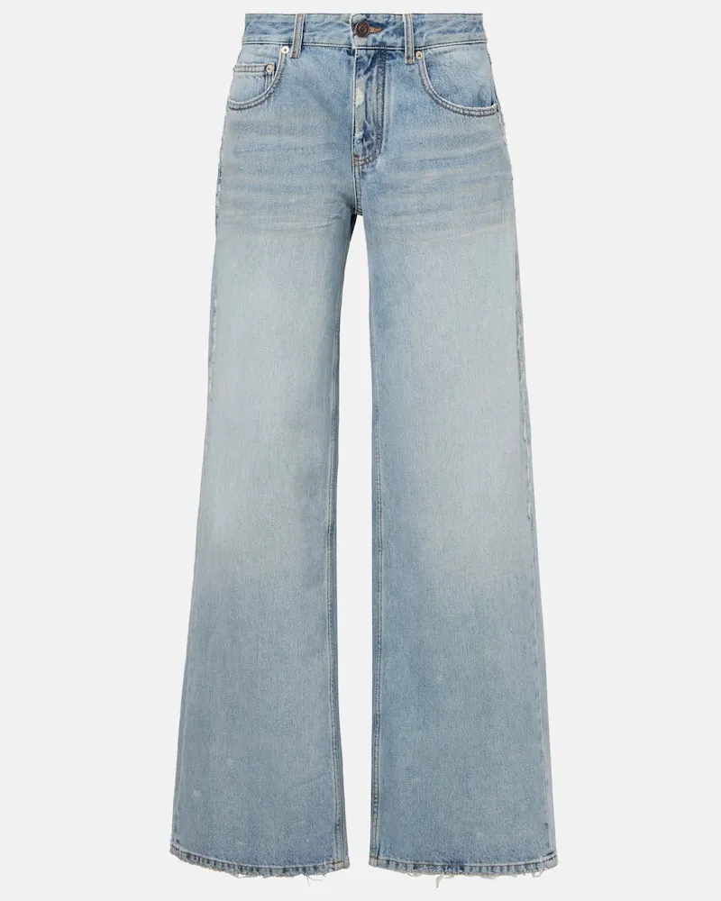 Balenciaga Wide-Leg Jeans Baggy Blau