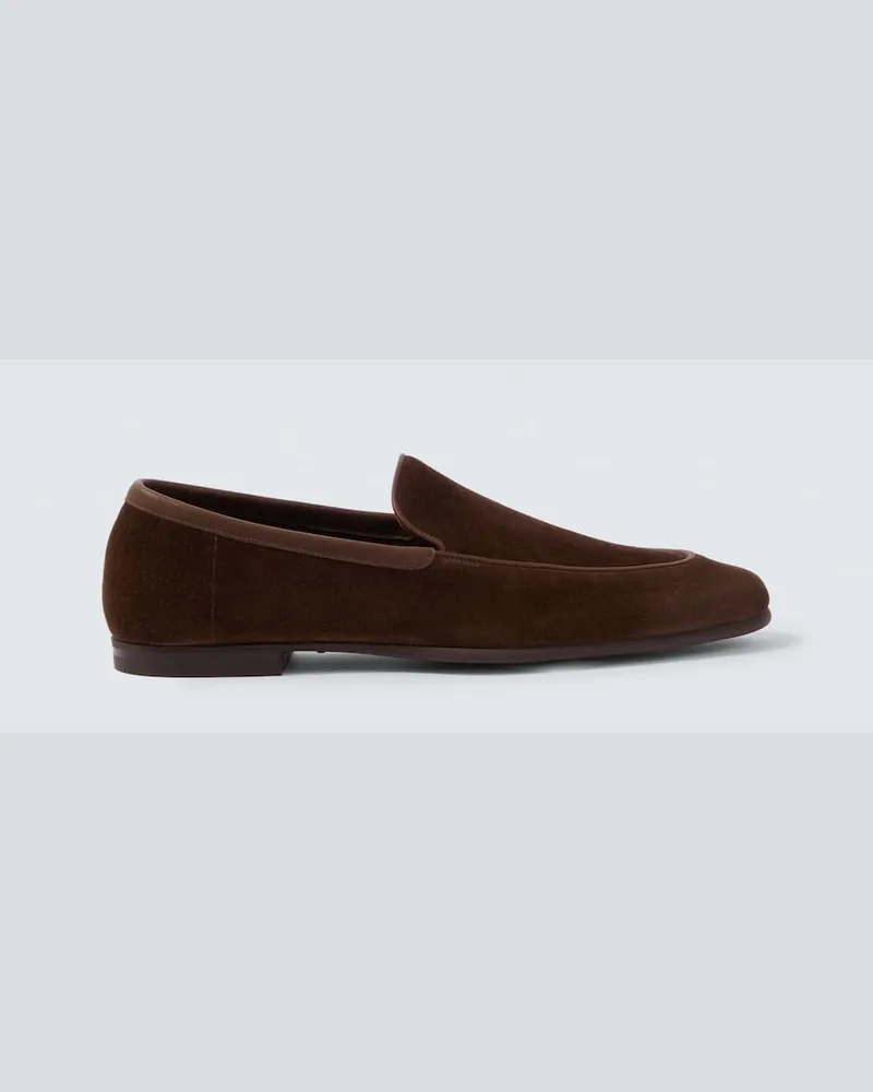 John Lobb Loafers Tyne aus Leder Schwarz