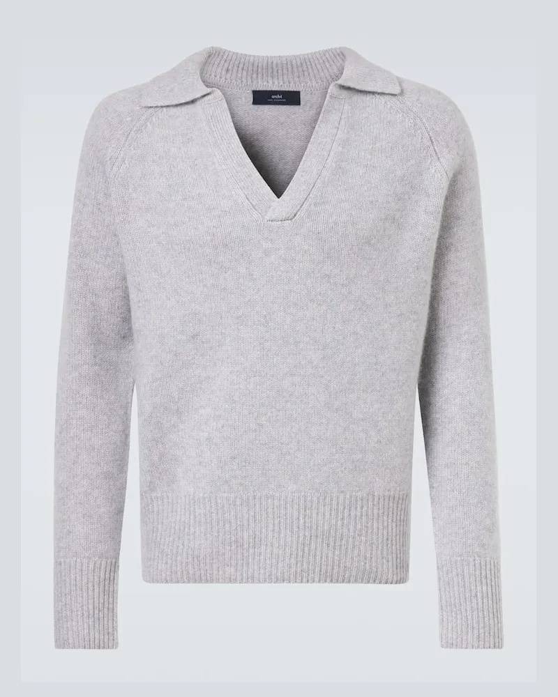 arch4 Polopullover Mr Clifton Gate aus Kaschmir Grau