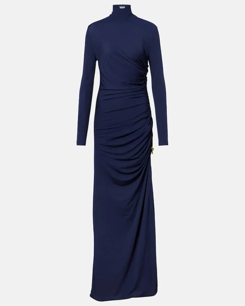Bottega Veneta Robe Knot aus Jersey Blau
