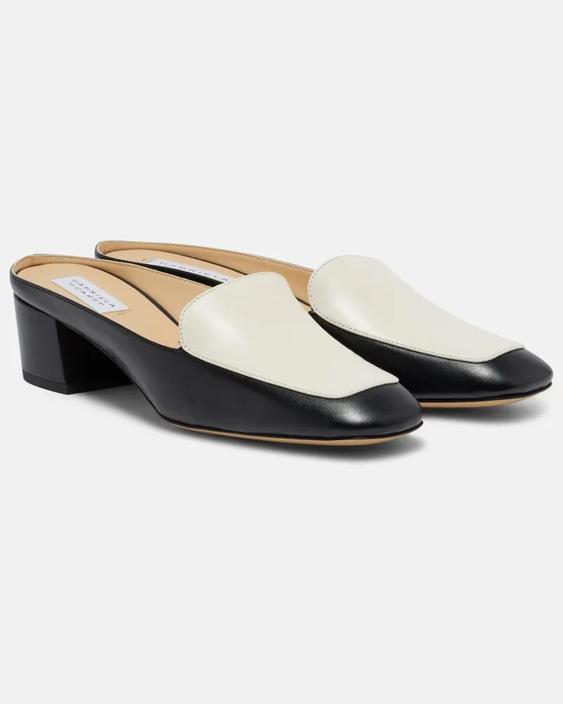 Gabriela Hearst Mules Alena aus Leder Schwarz