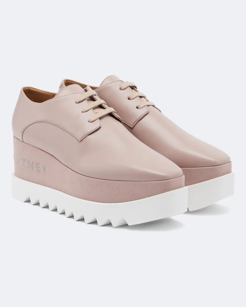 Stella McCartney Verzierte Plateau-Sneakers Elyse Rosa