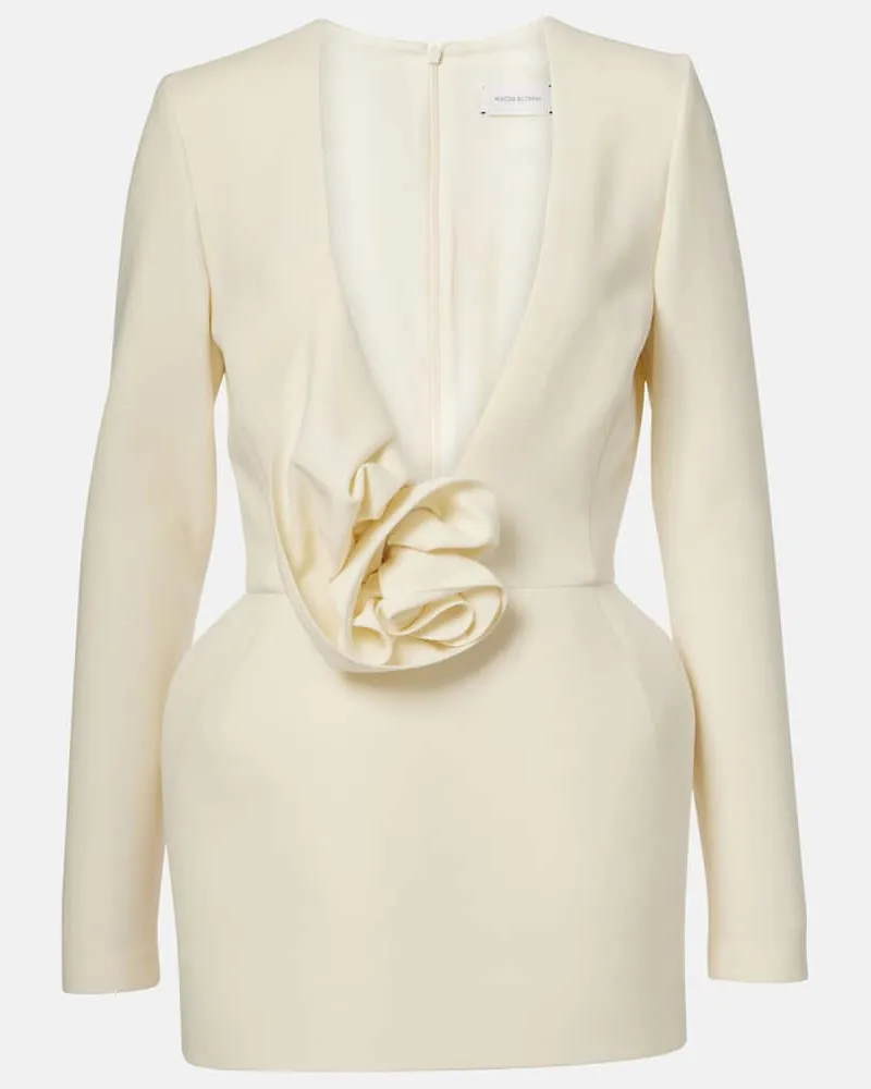 Magda Butrym Minikleid aus einem Wollgemisch Beige