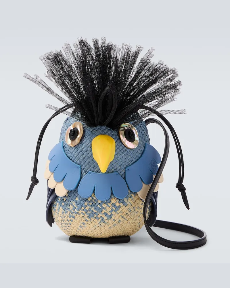 Loewe Paula's Ibiza Schultertasche Bird Blau
