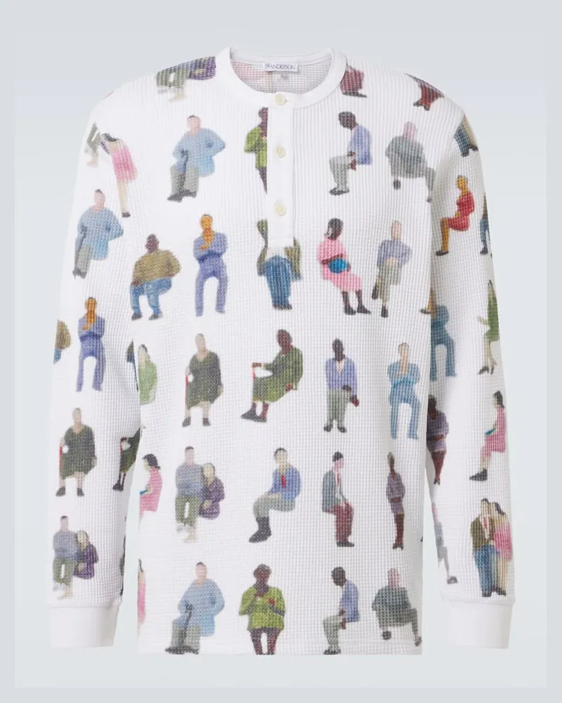 J.W.Anderson Henley-Top aus Baumwolle Multicolor