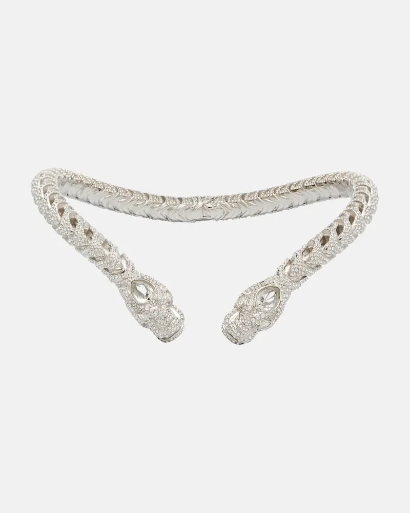 Gucci Choker Dionysus mit Kristallen Silber