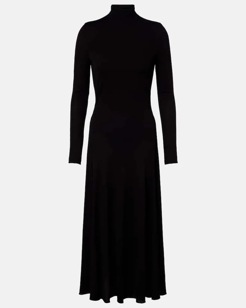 Alaïa Alaïa Maxikleid aus Jersey Schwarz